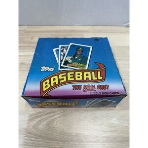 1989 Topps MLB Baseball Real One Box 24 Packs New/Sealed - Open Box